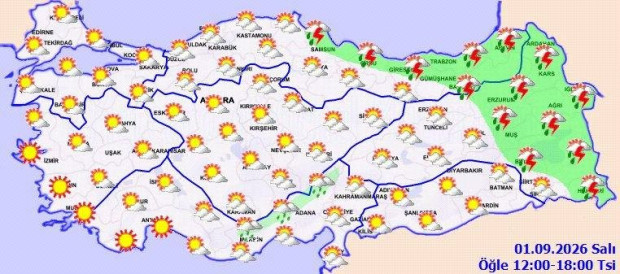 Meteoroloji yeni harita yayımladı: Üç bölge için kritik uyarı - Resim : 2