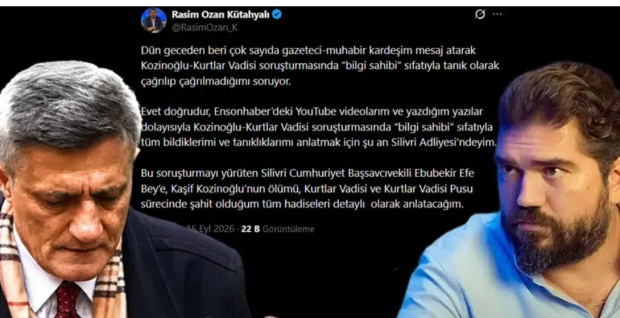 Kaşif Kozinoğlu soruşturması | Başsavcılık'tan Kütahyalı'ya yalanlama - Resim : 1