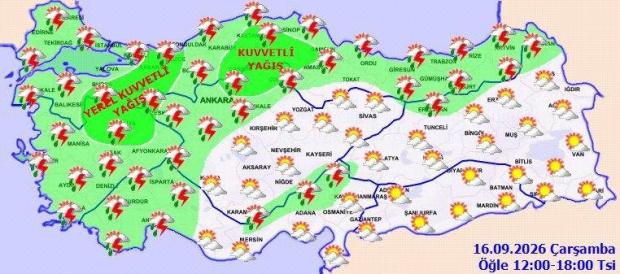 Meteoroloji'den kuvvetli sağanak yağış uyarısı! Bu bölgelere dikkat! - Resim : 2
