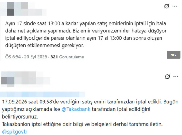 Fon tasfiyesinde emir iptali iddiası. 17 Eylül saat 13:30'a dikkat çekildi - Resim : 1