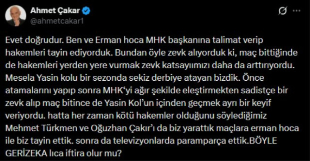 Ahmet Çakar ile Erman Toroğlu'nu zora sokacak ifade: Atamaları onlar yaptırıyor - Resim : 4