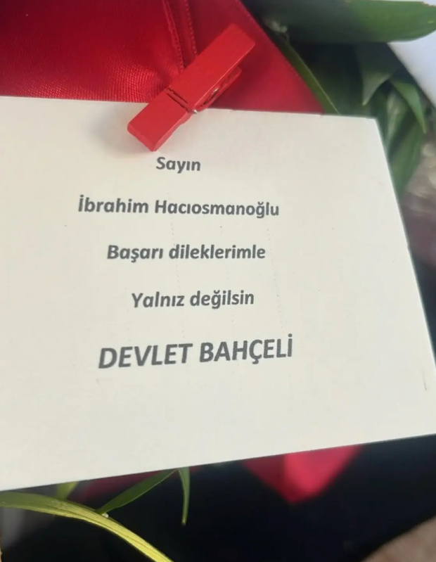 Devlet Bahçeli'den flaş "yalnız değilsin" mesajı... TFF Başkanı Hacıosmanoğlu'na çiçek gönderdi - Resim : 2