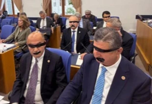 Meclis'te Halk TV protestosu: Ağızlarını ve gözlerini bantladılar - Resim : 3