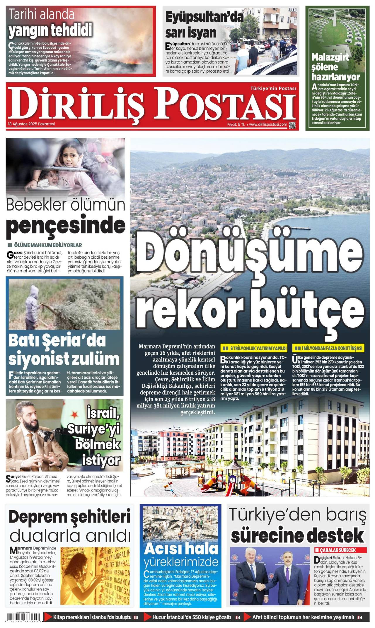 Diriliş Postası gazetesi oku