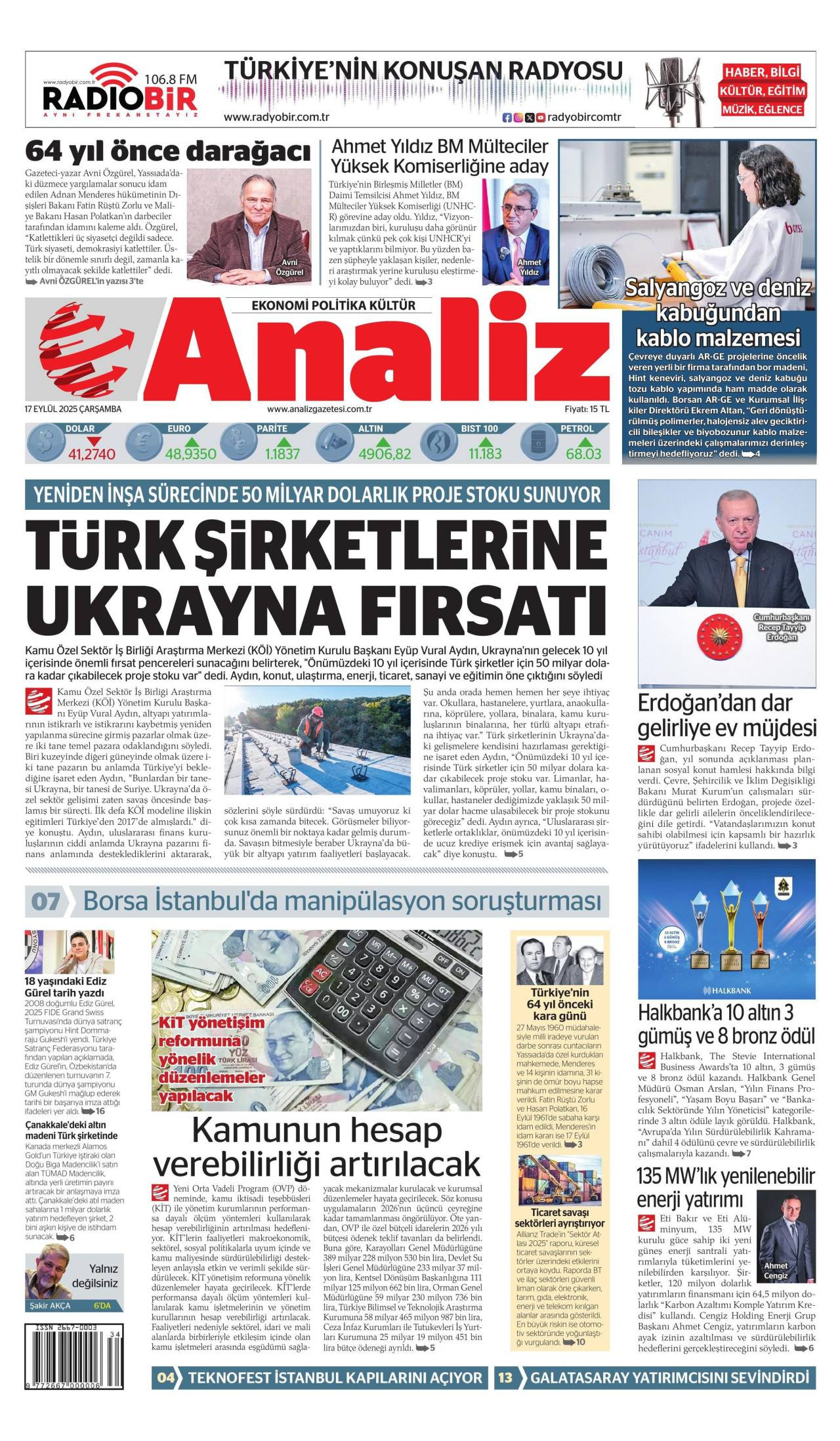Analiz gazetesi oku