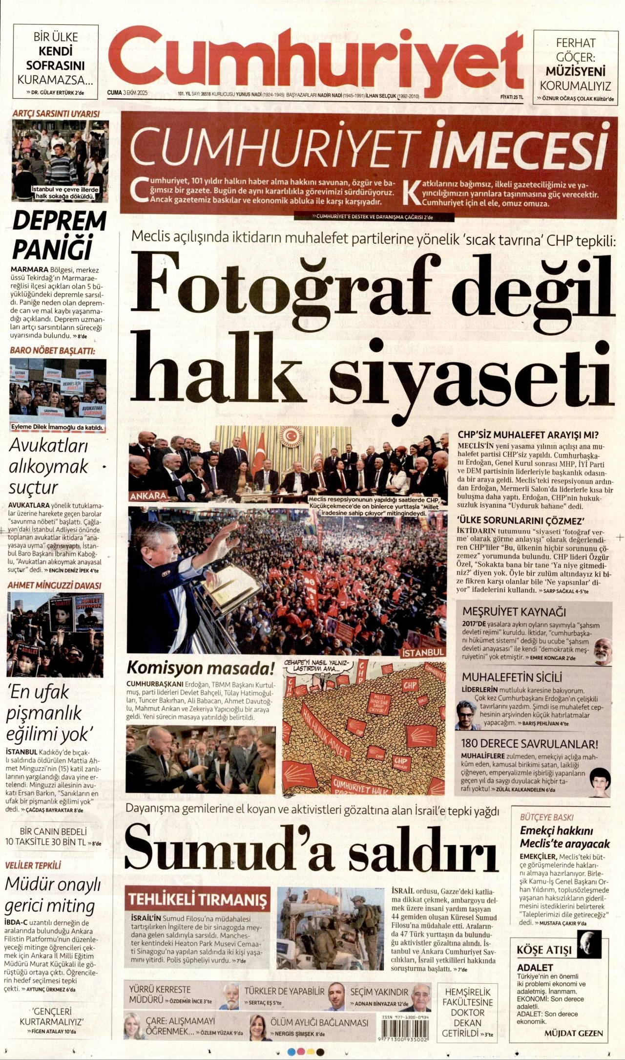 Cumhuriyet gazetesi oku