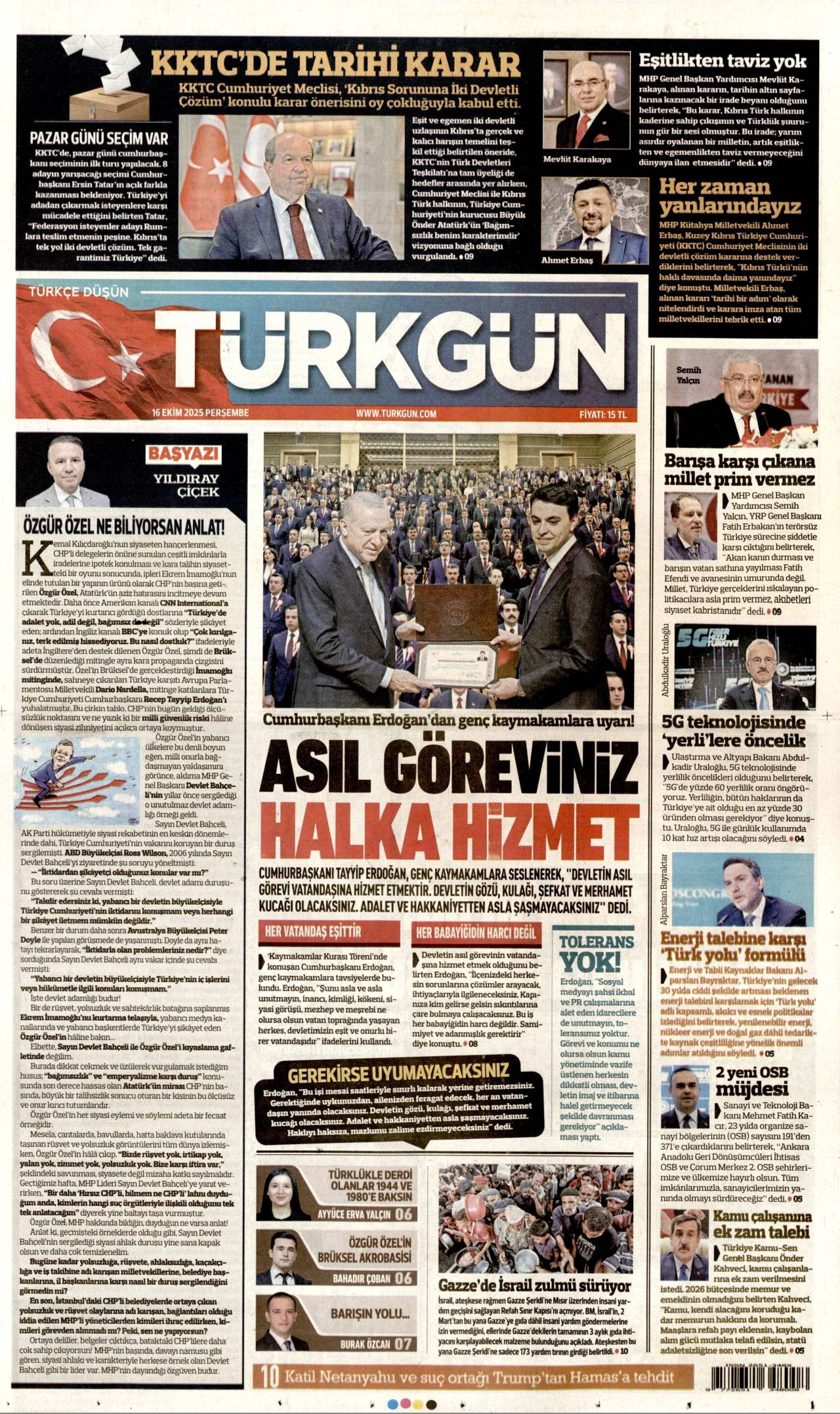 Türkgün gazetesi oku