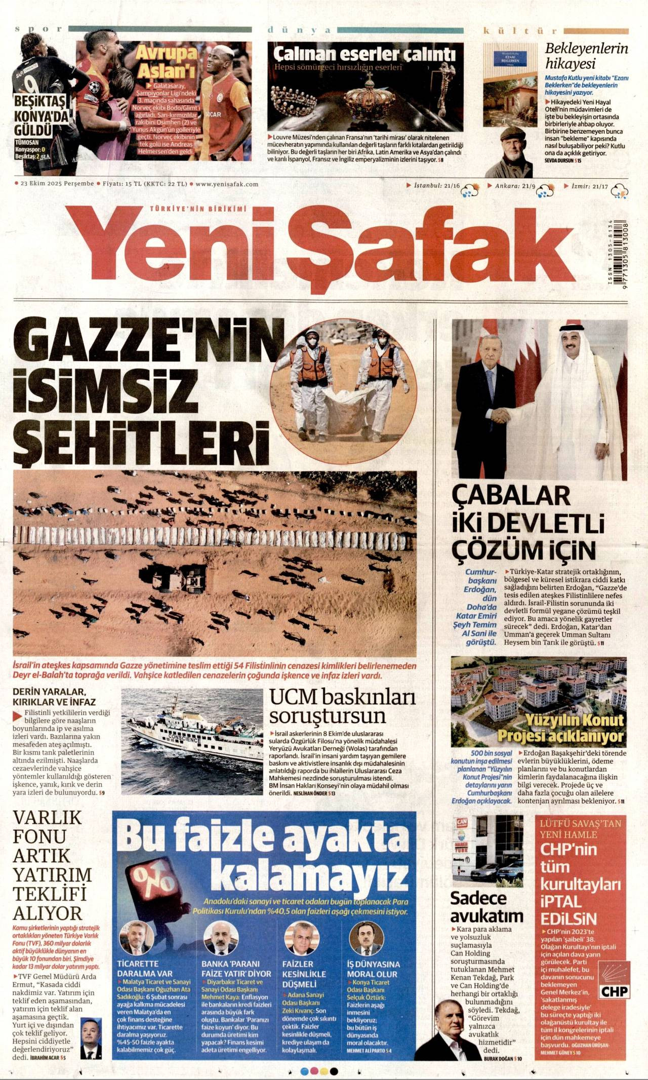 Yeni Şafak gazetesi oku