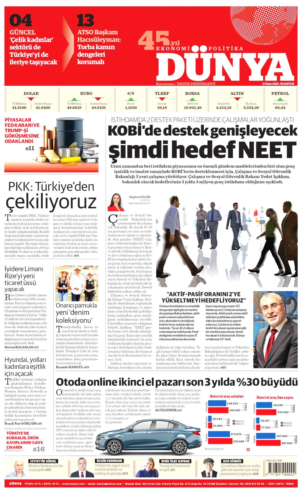 Dünya gazetesi oku