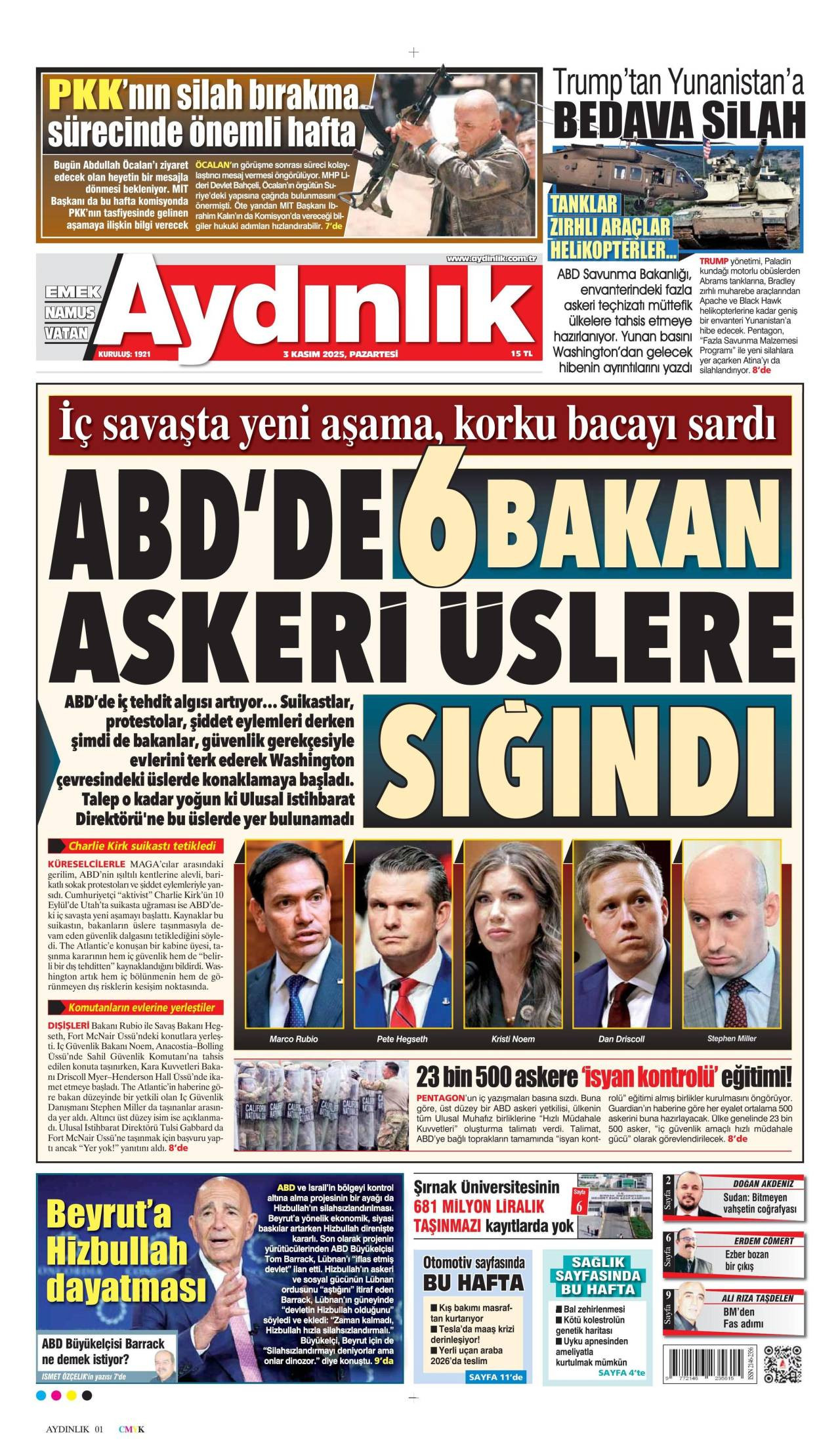 Aydınlık gazetesi oku
