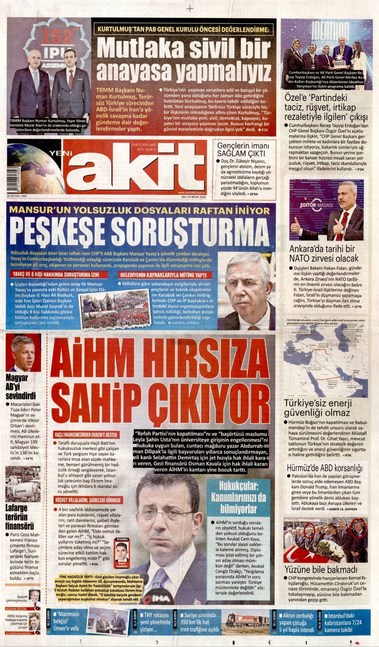 Yeni Akit gazetesi 