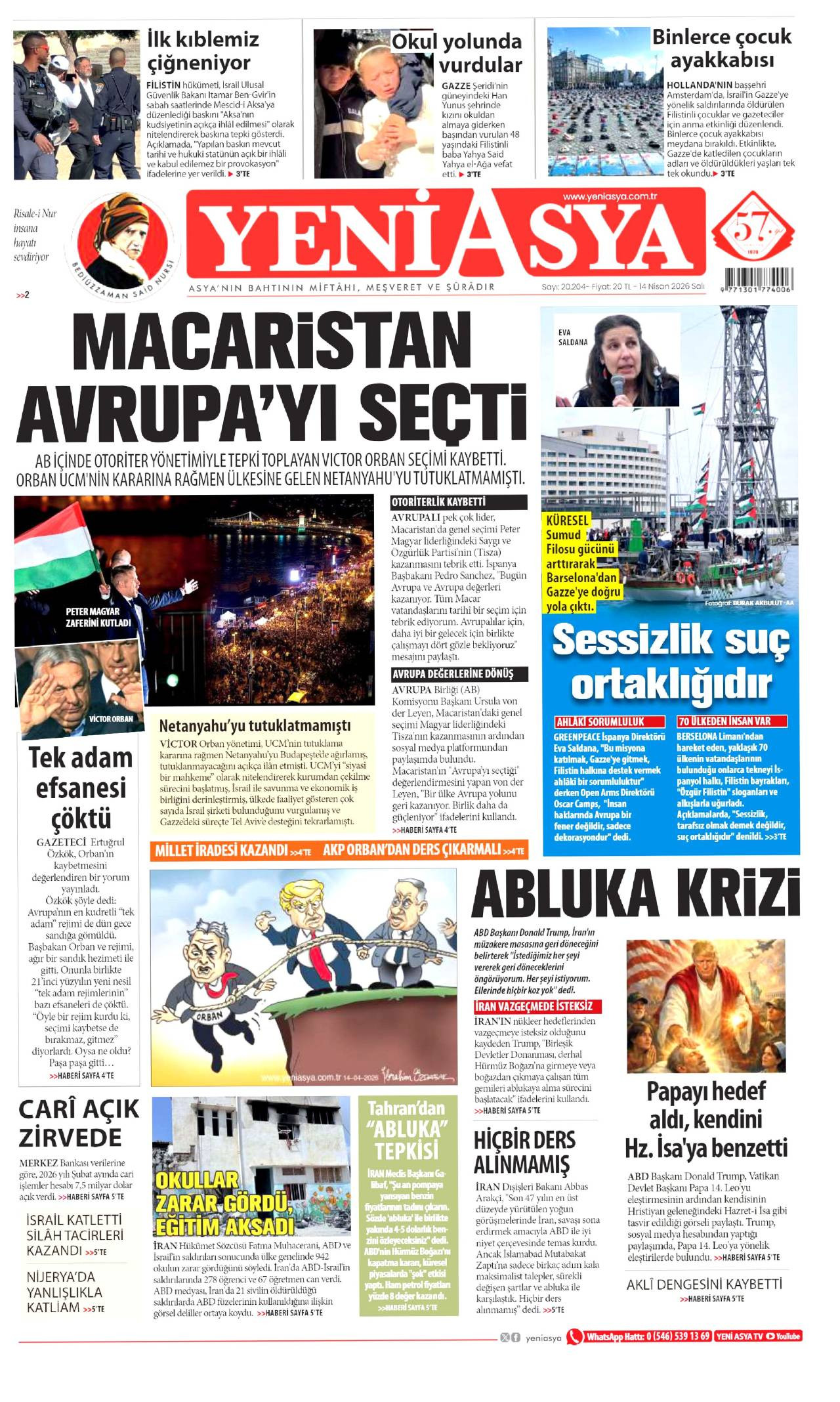 Yeni Asya gazetesi 
