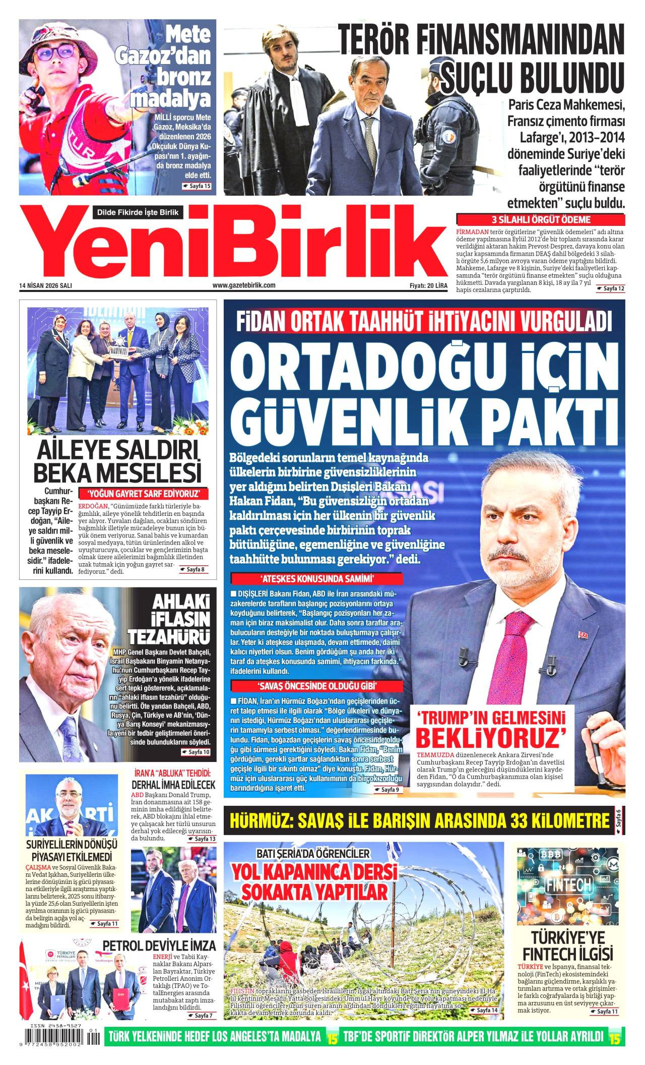 Yeni Birlik Gazetesi