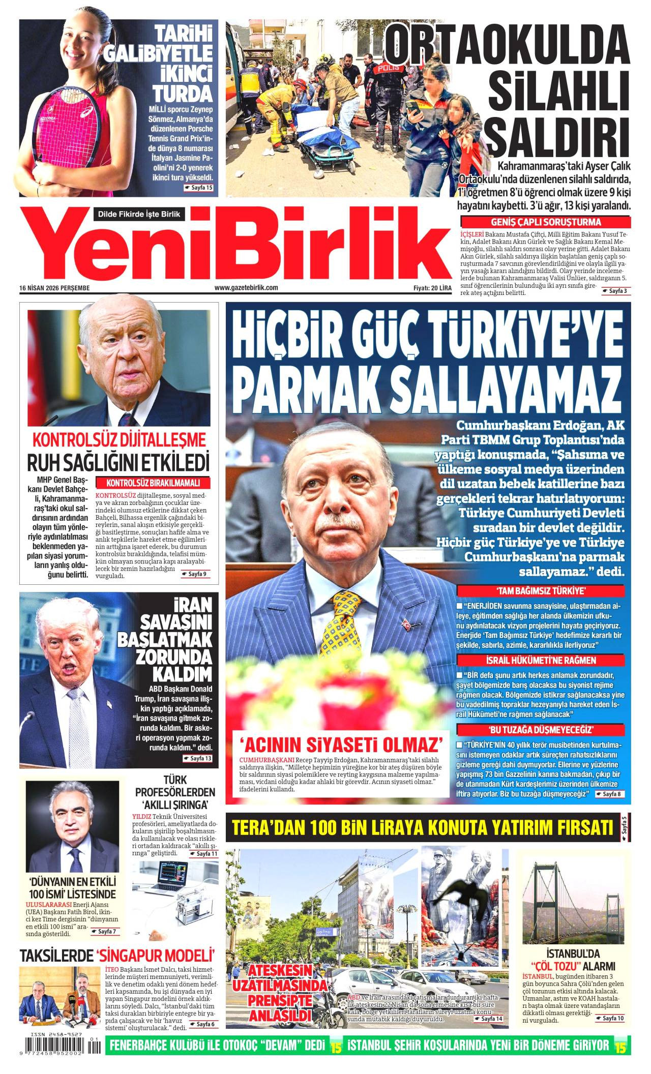 Yeni Birlik Gazetesi