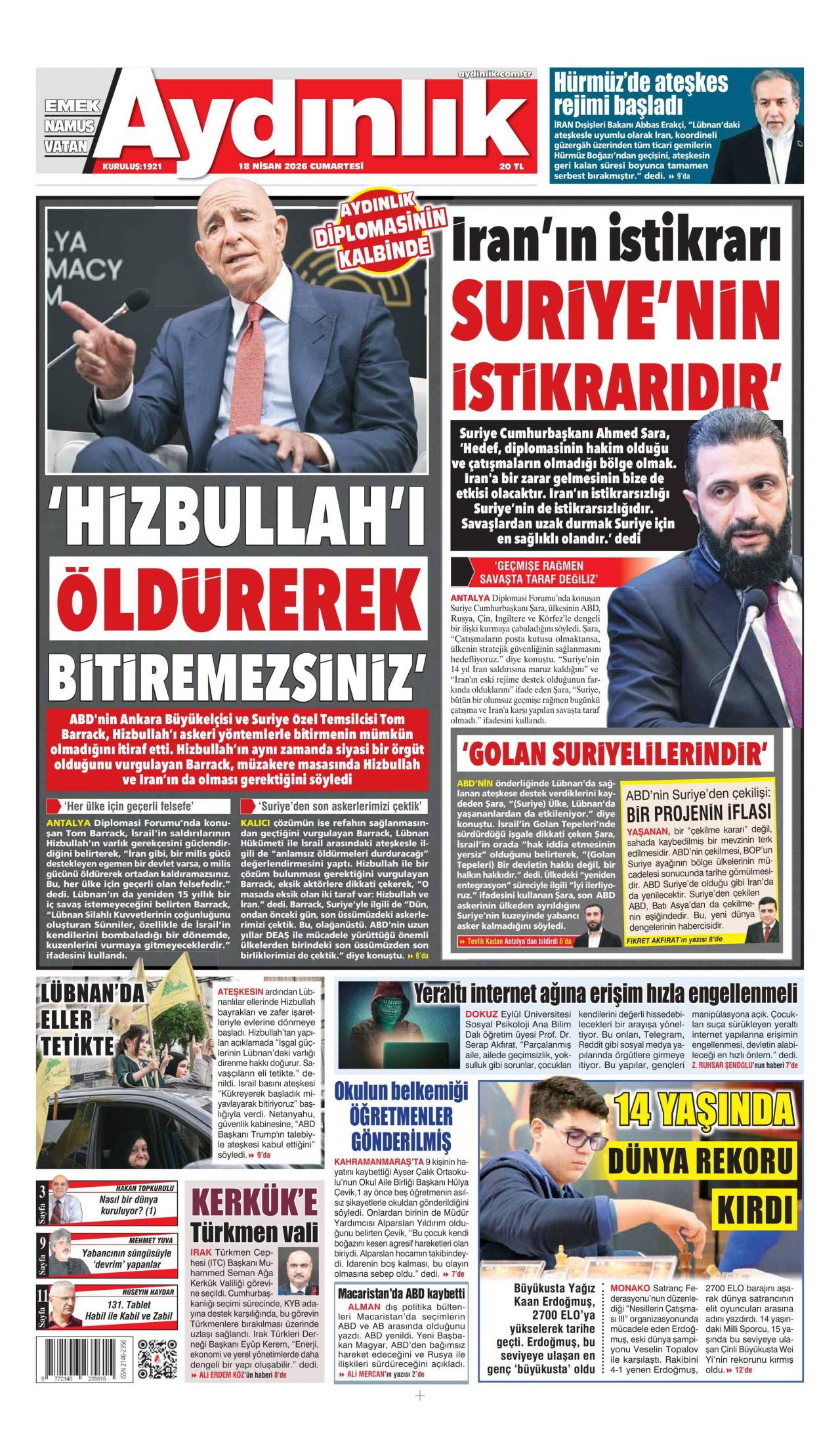Aydınlık Gazetesi