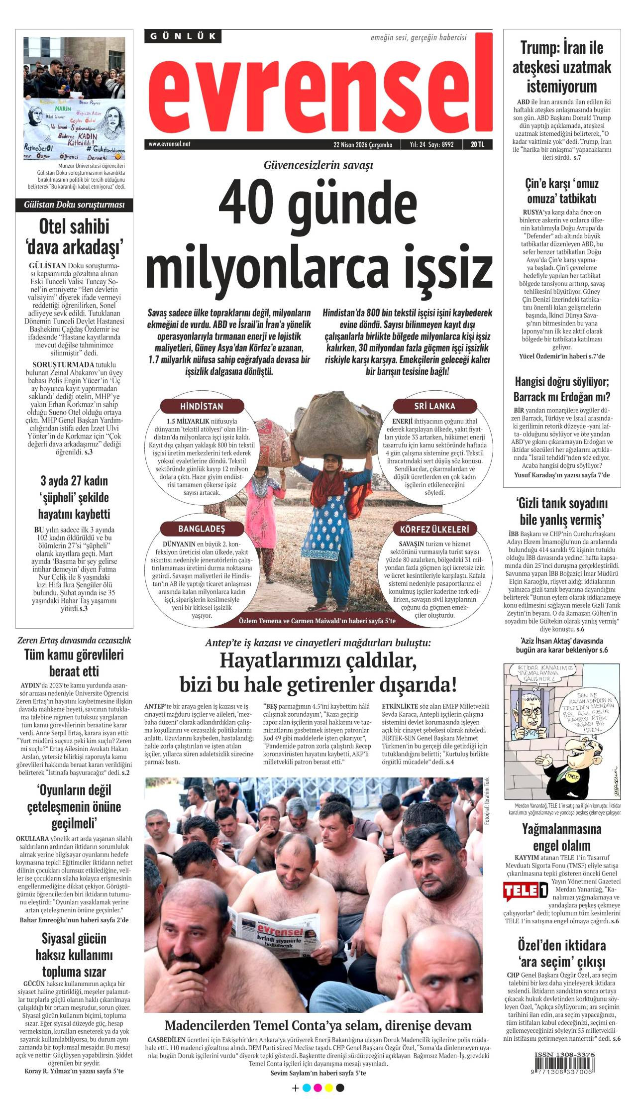 Evrensel gazetesi 