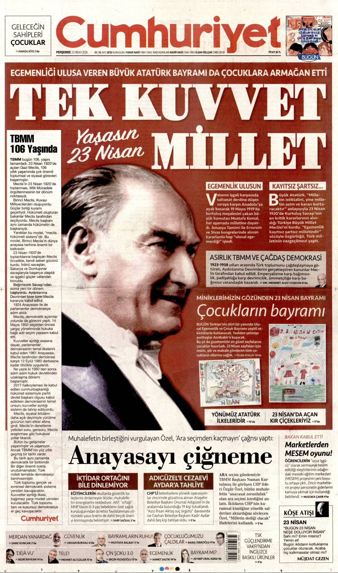 Cumhuriyet gazetesi 