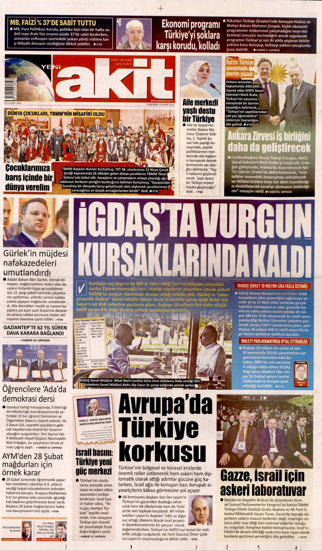 Yeni Akit gazetesi 