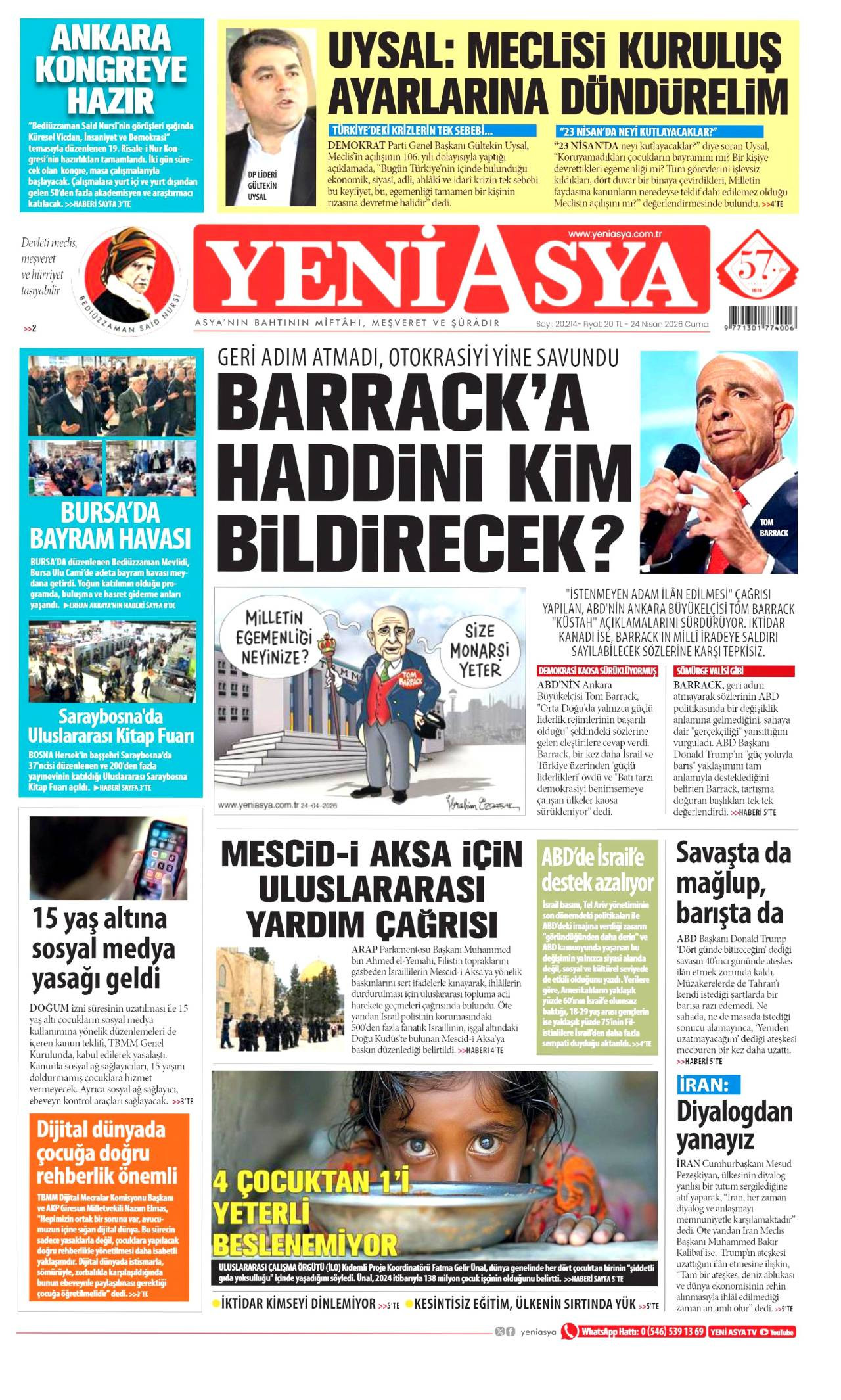 Yeni Asya gazetesi 