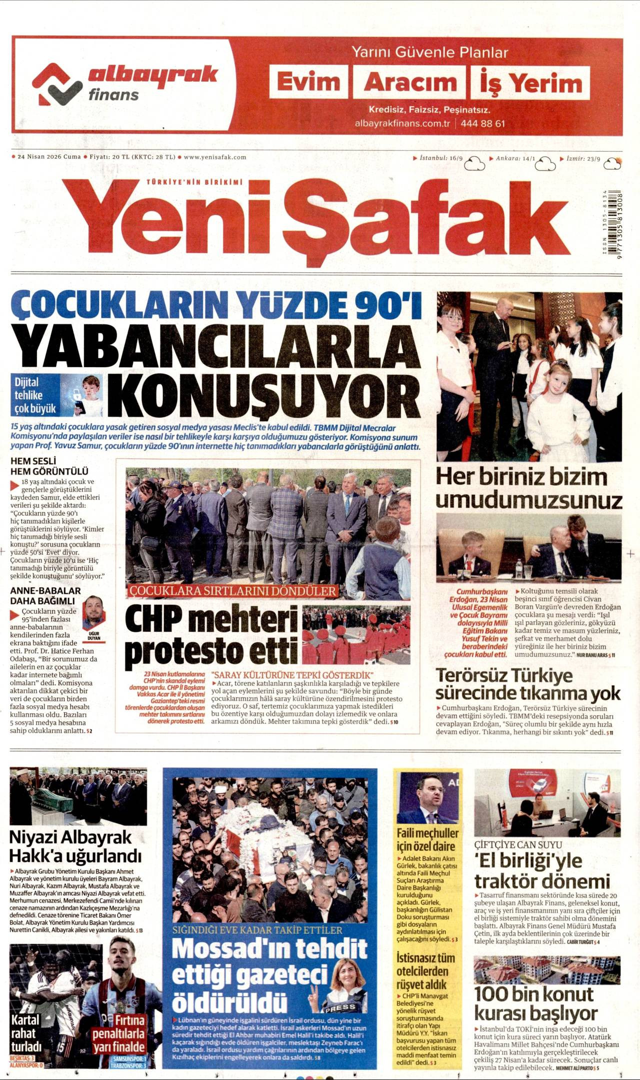 Yeni Şafak gazetesi 