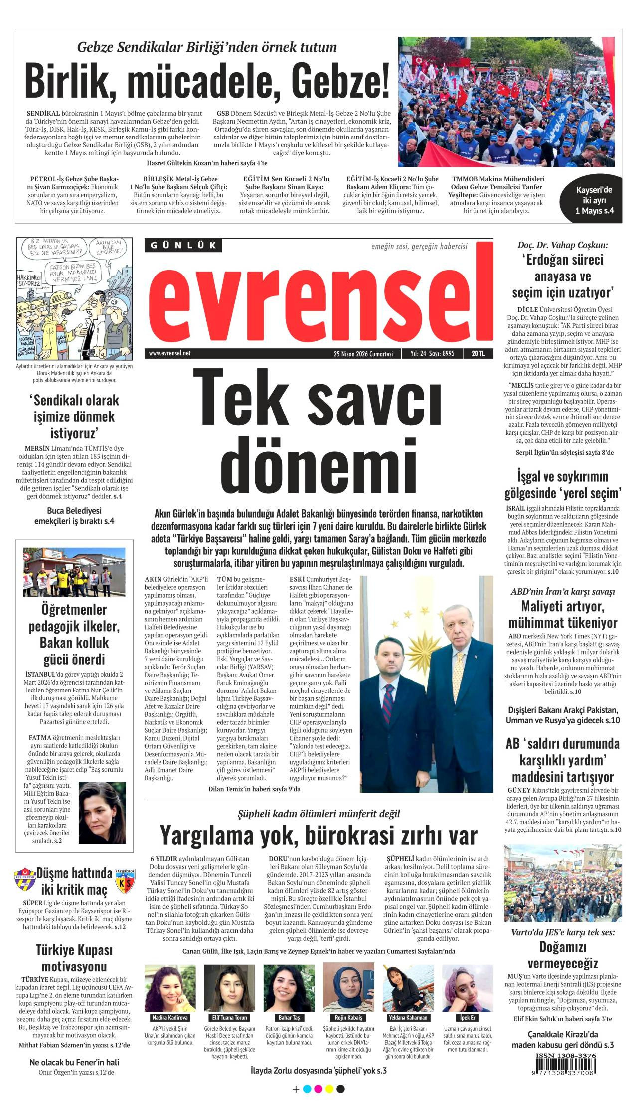 Evrensel gazetesi 