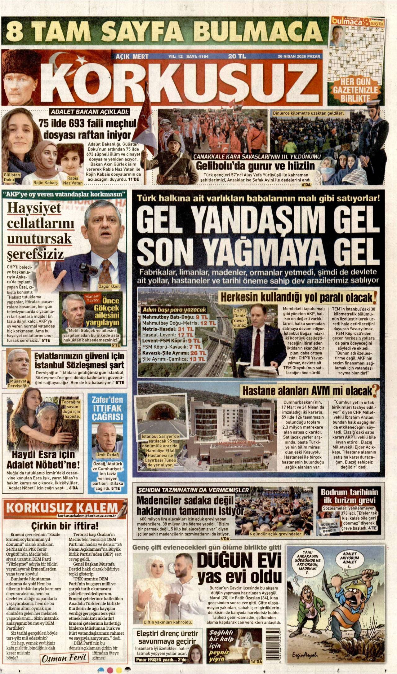 Korkusuz gazetesi 