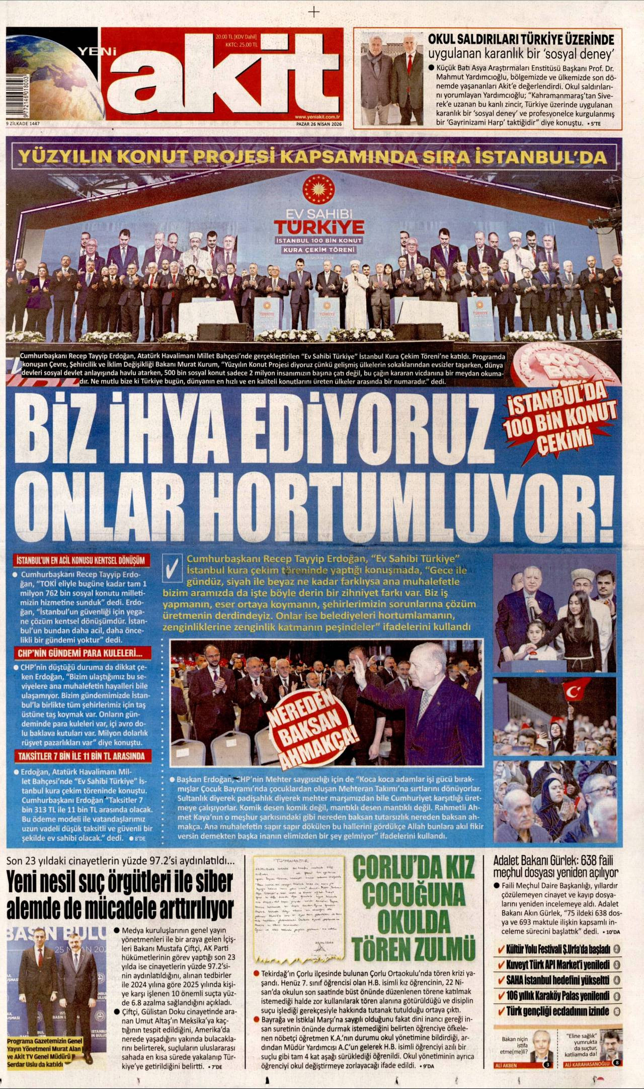 Yeni Akit gazetesi 