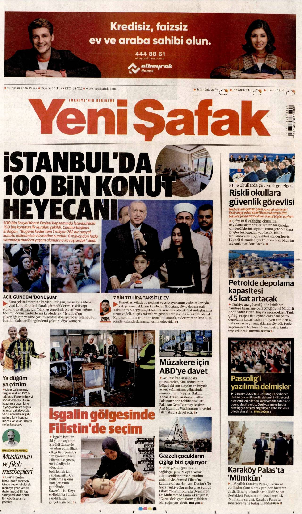 Yeni Şafak gazetesi 
