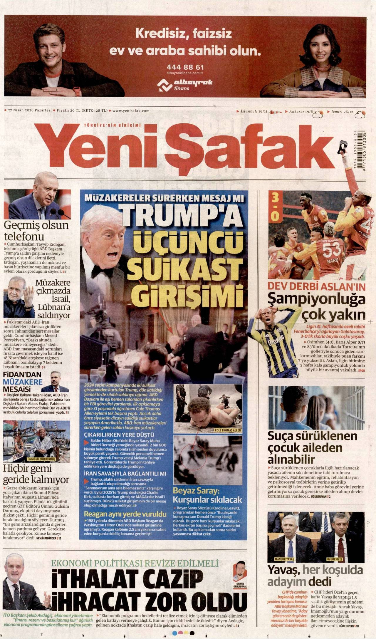 Yeni Şafak gazetesi 