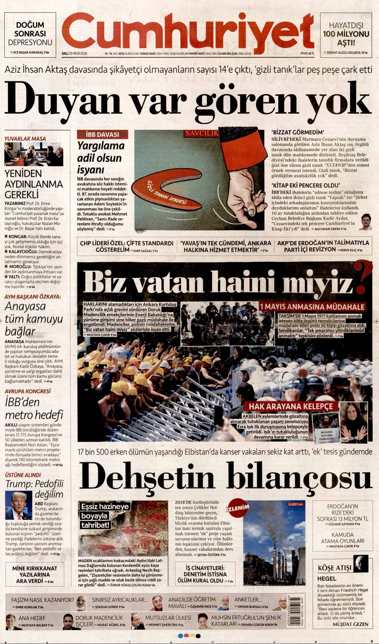 Cumhuriyet gazetesi 