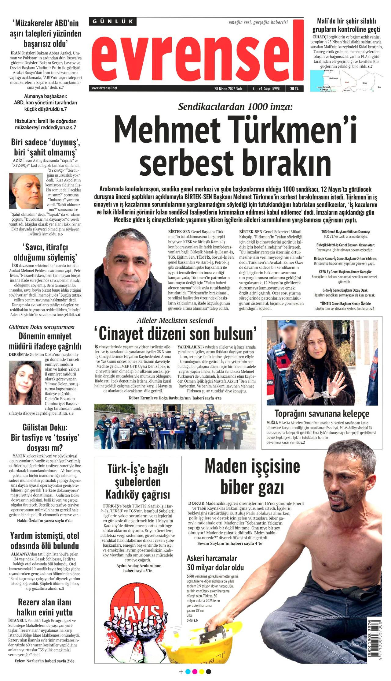 Evrensel gazetesi 