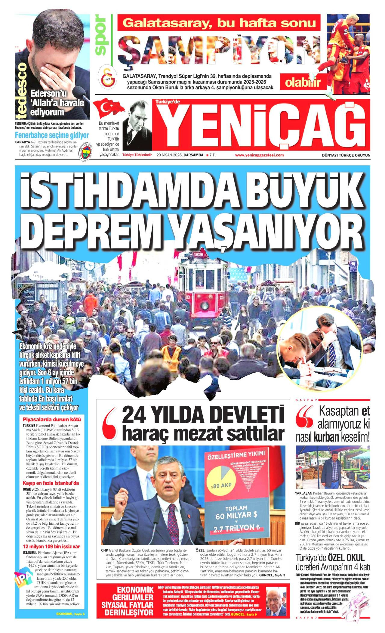 Yeniçağ gazetesi 