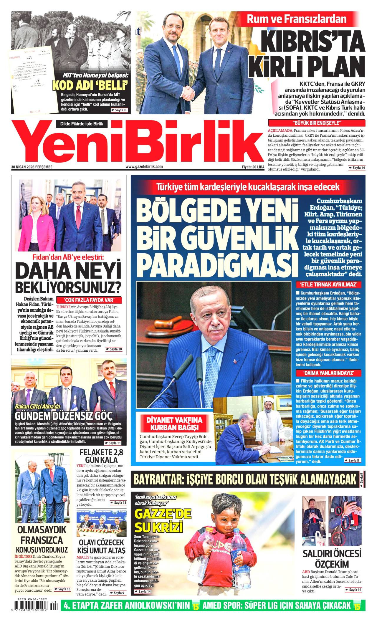 Yeni Birlik Gazetesi