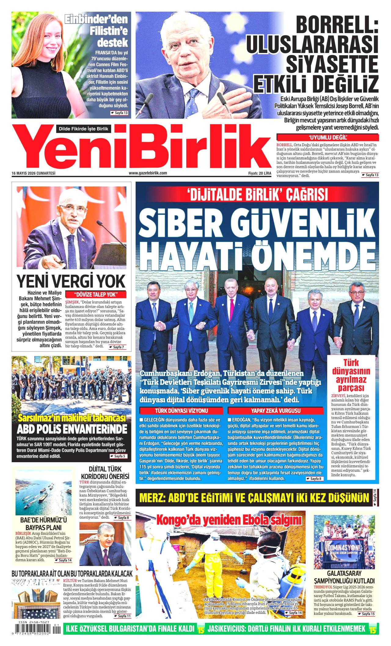 Yeni Birlik Gazetesi