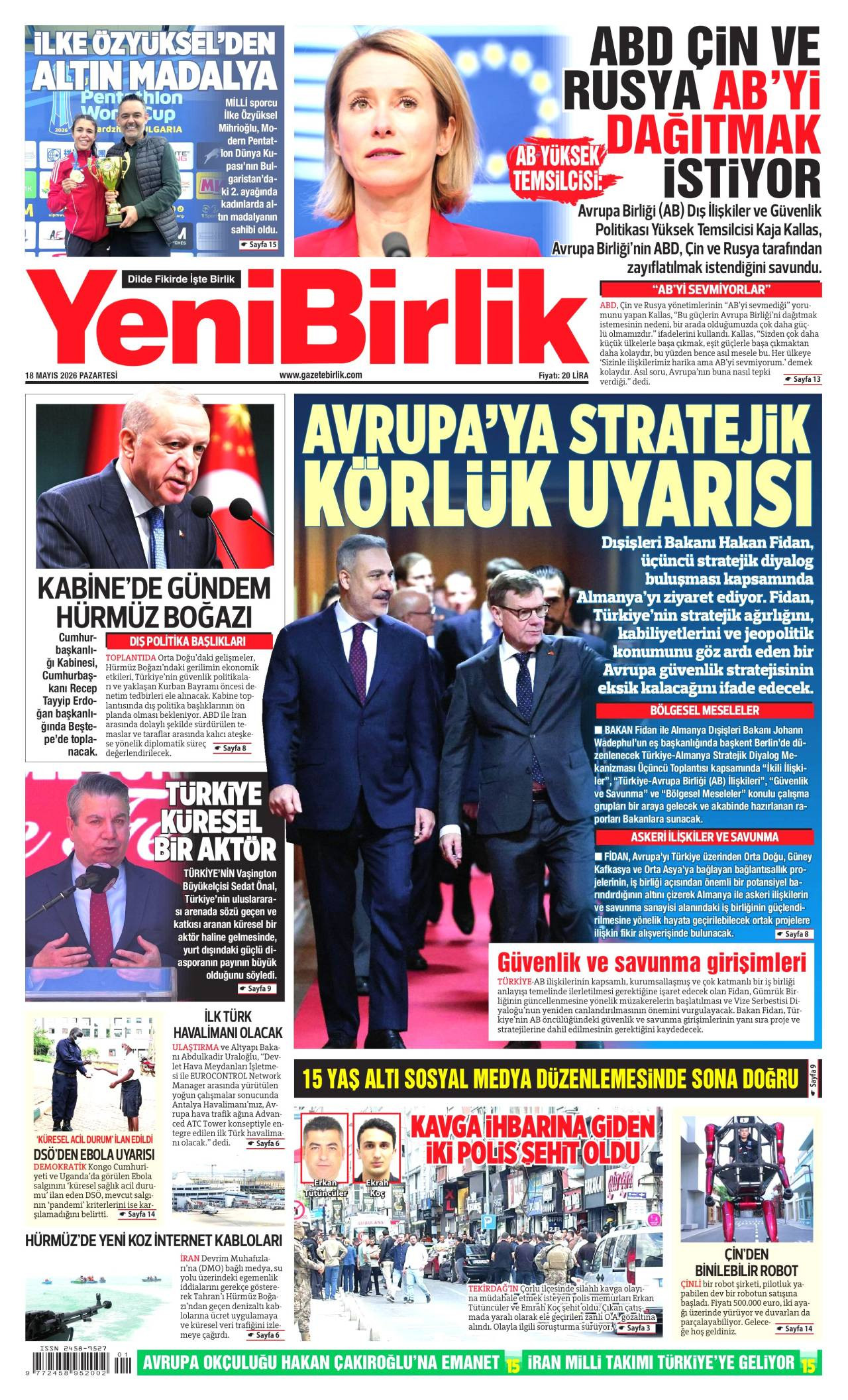 Yeni Birlik Gazetesi
