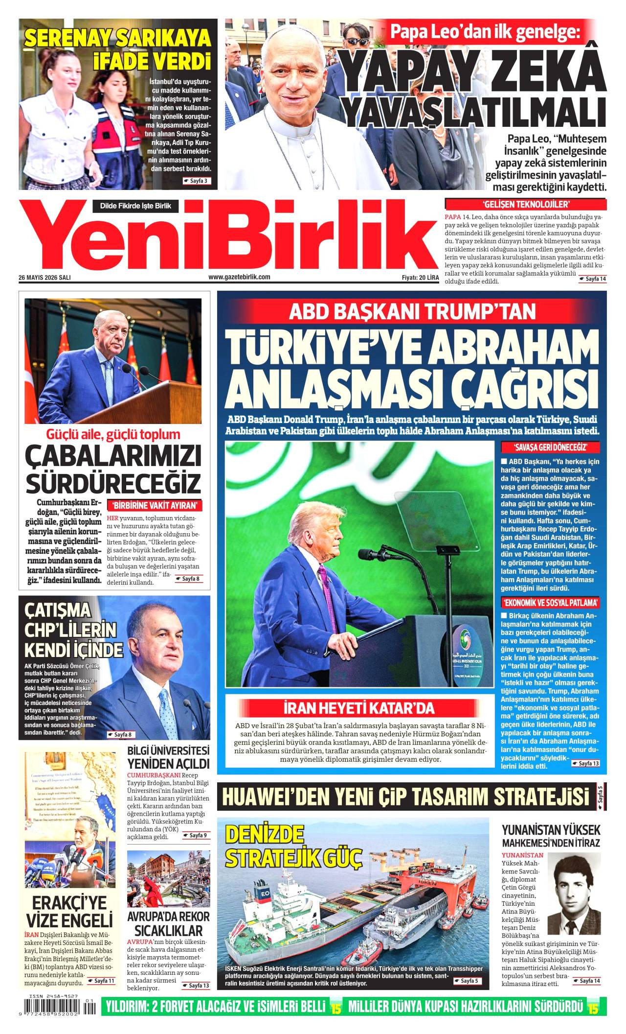 Yeni Birlik Gazetesi