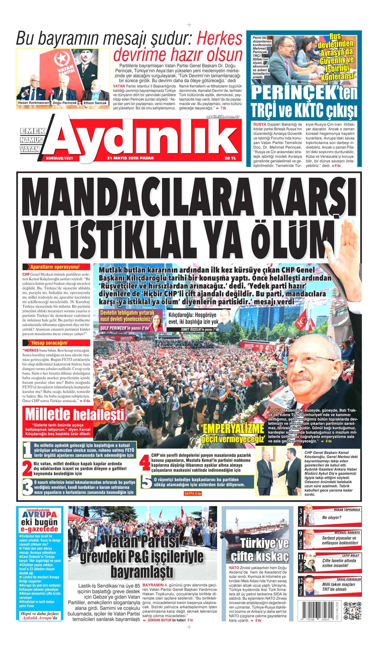 Aydınlık Gazetesi