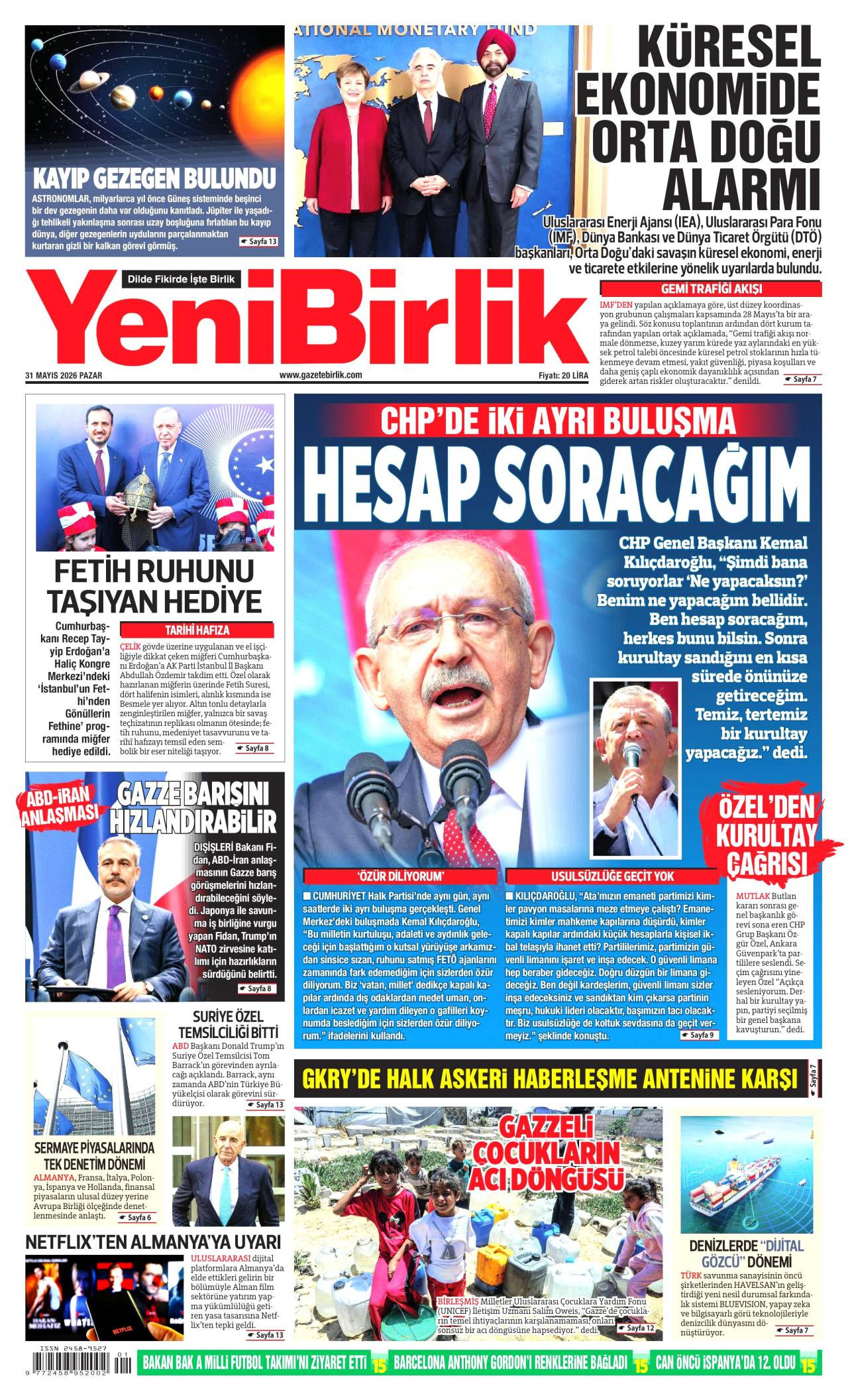 Yeni Birlik Gazetesi