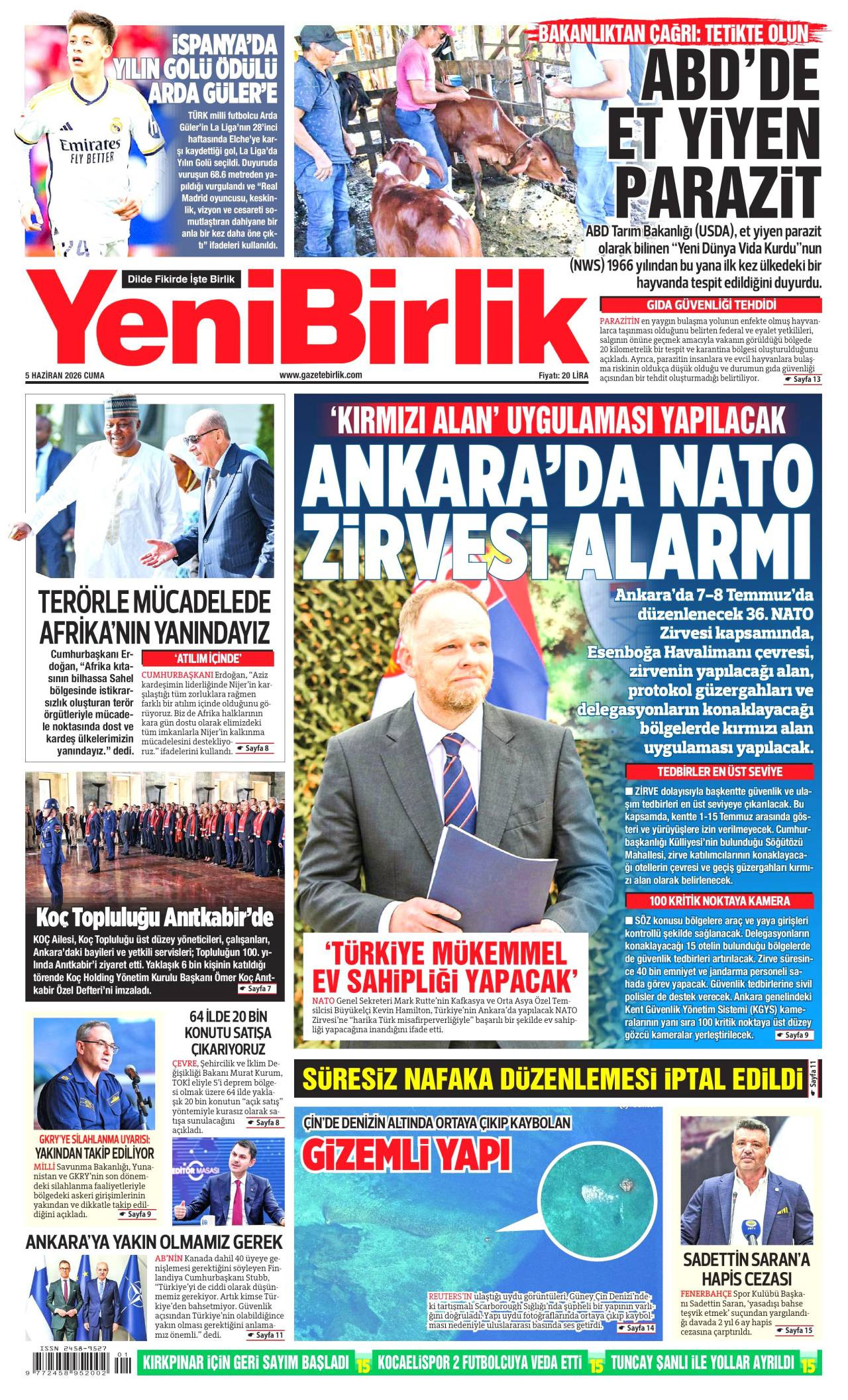 Yeni Birlik Gazetesi