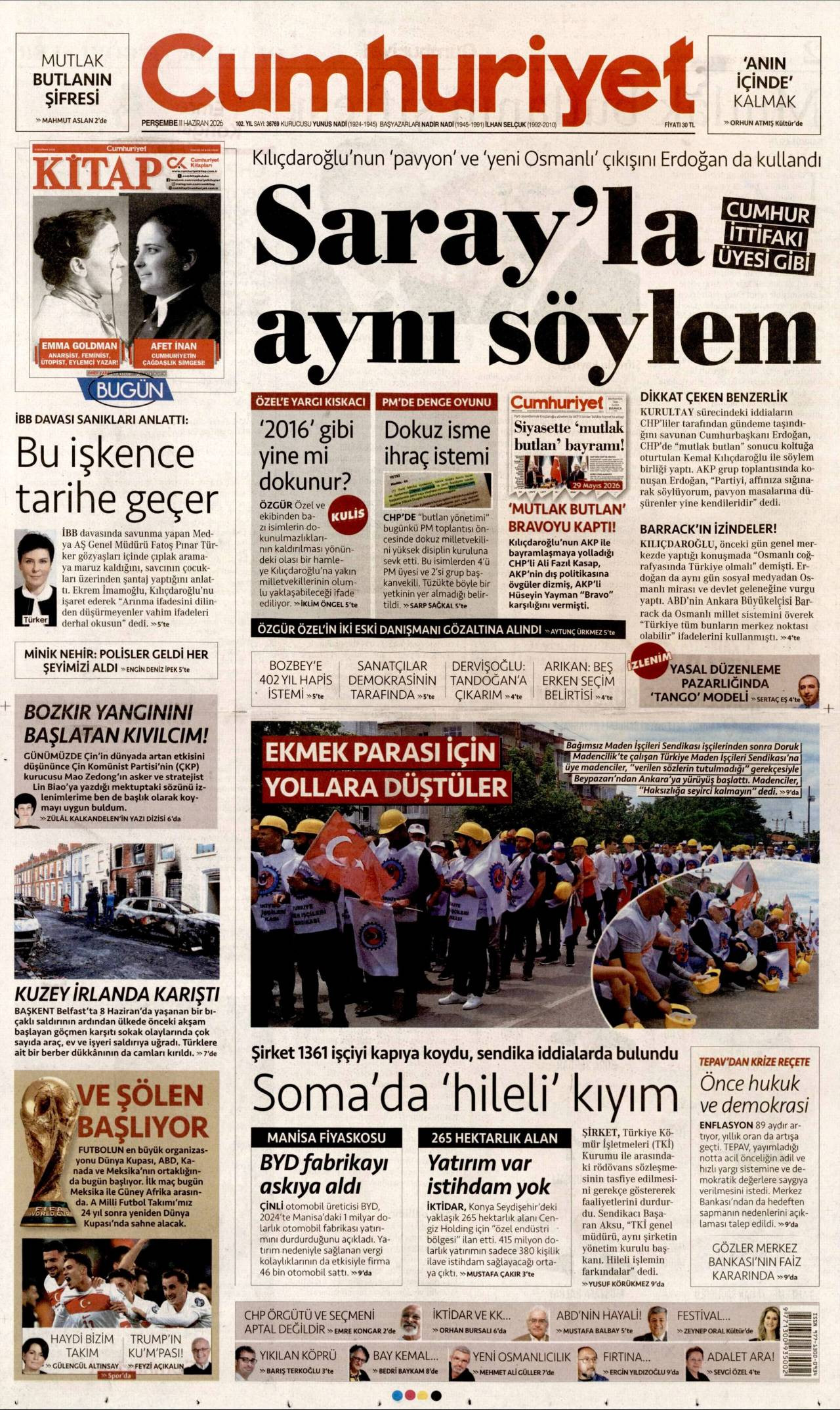 Cumhuriyet gazetesi 