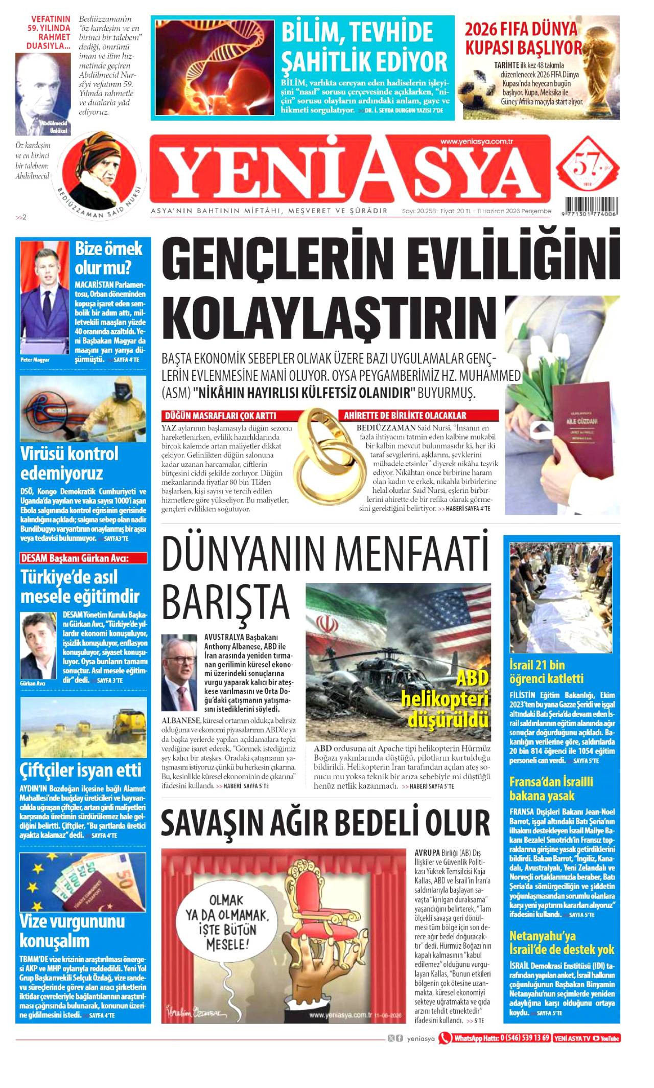 Yeni Asya gazetesi 