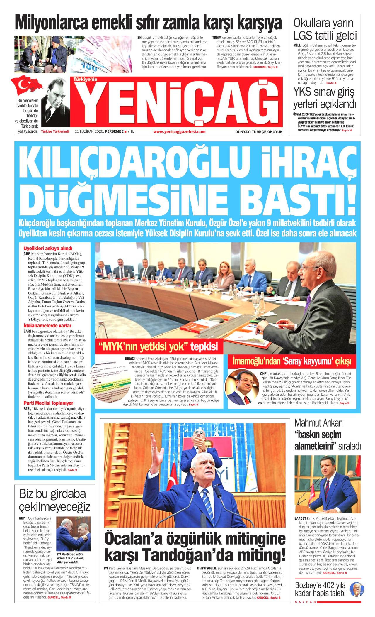 Yeniçağ gazetesi 