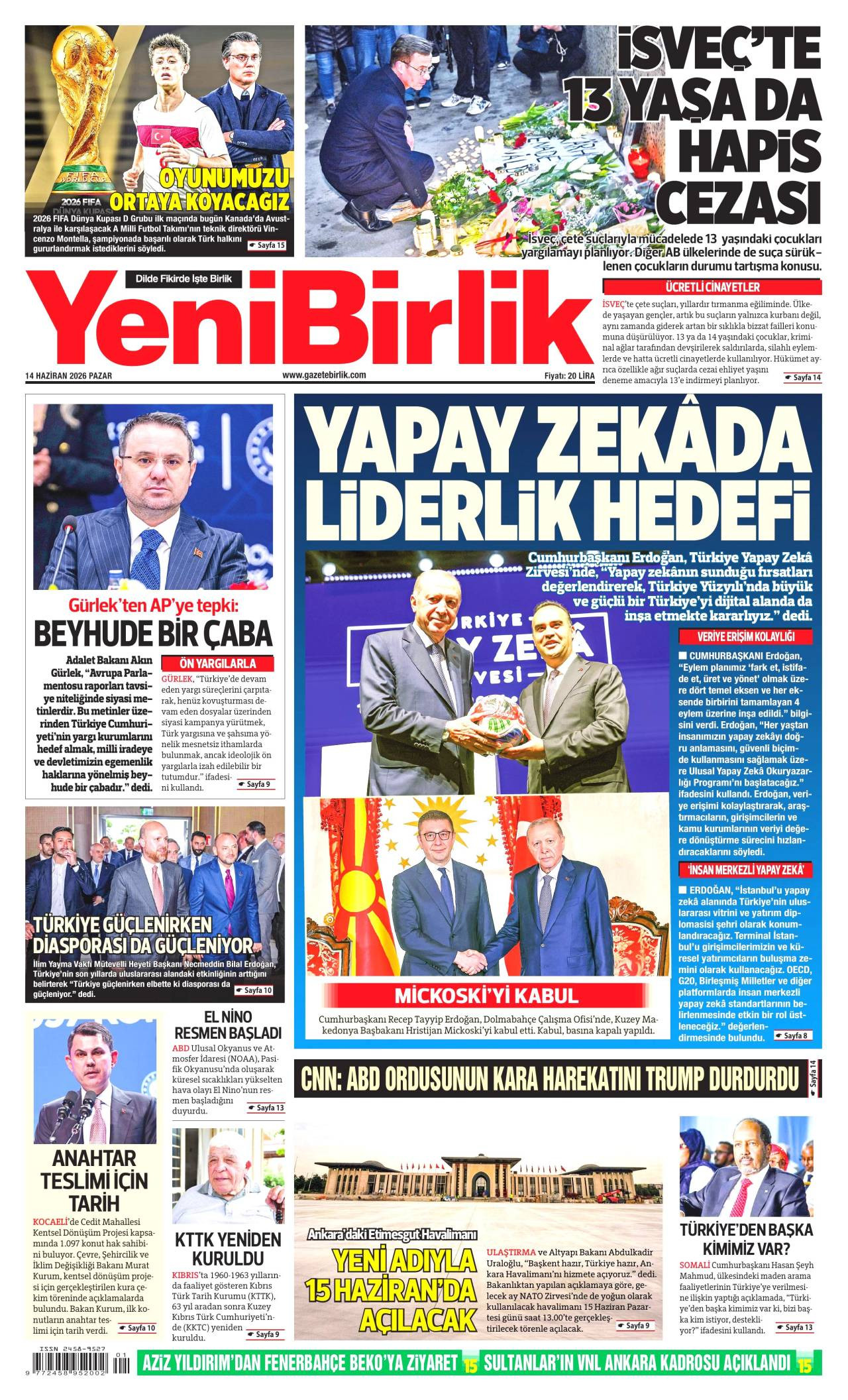 Yeni Birlik Gazetesi