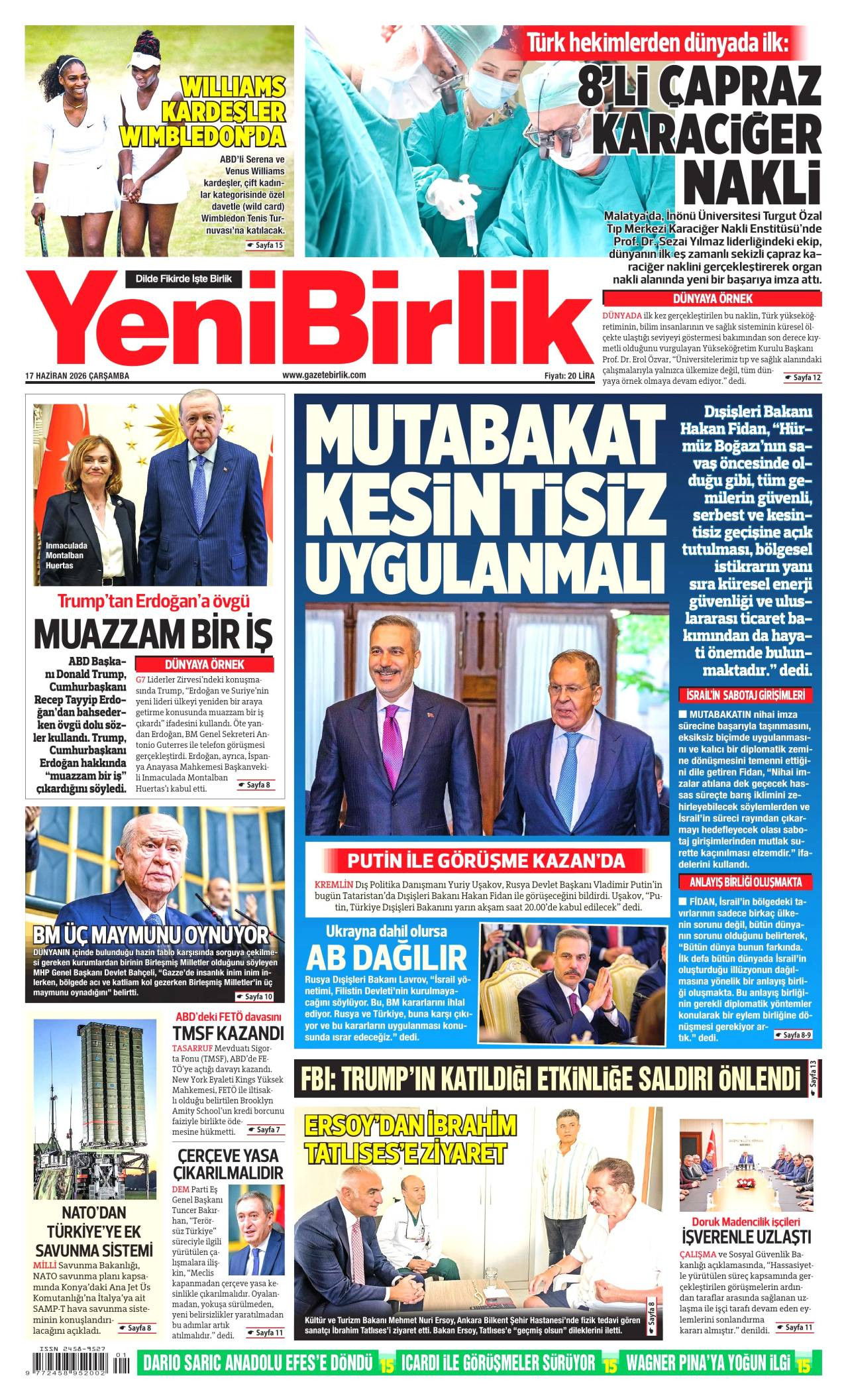 Yeni Birlik Gazetesi