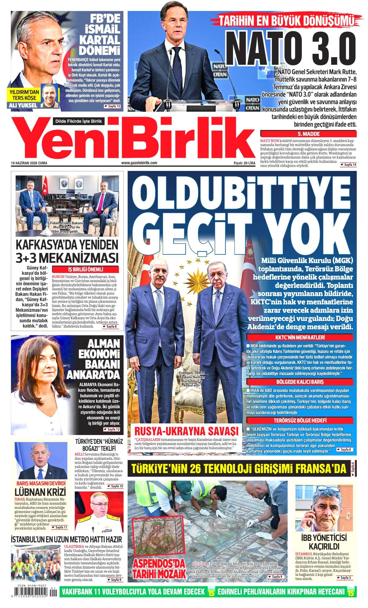 Yeni Birlik Gazetesi