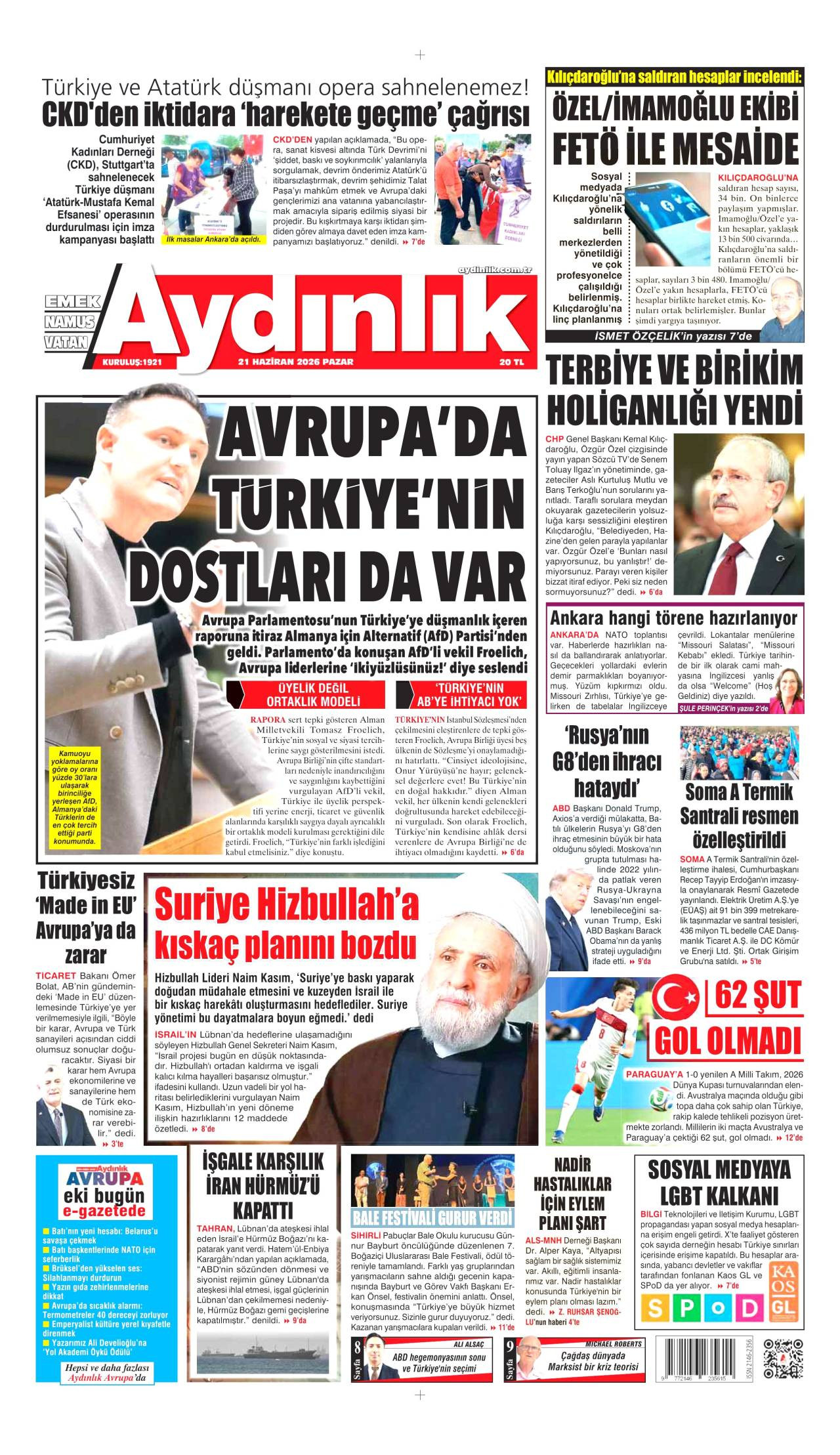 Aydınlık Gazetesi