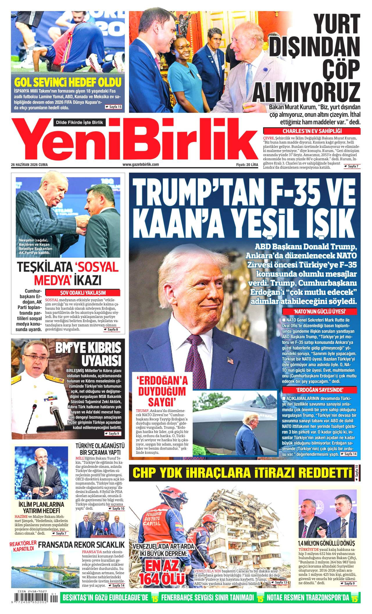 Yeni Birlik Gazetesi
