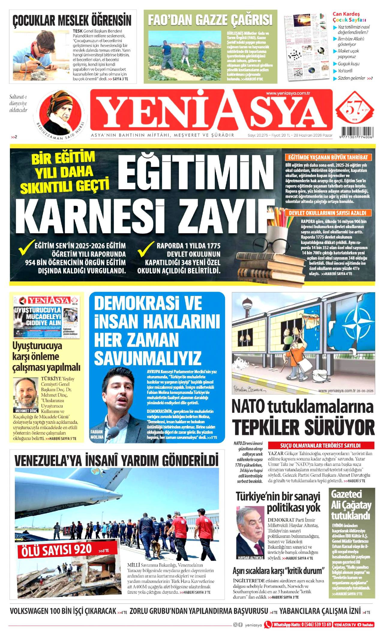 Yeni Asya Gazetesi