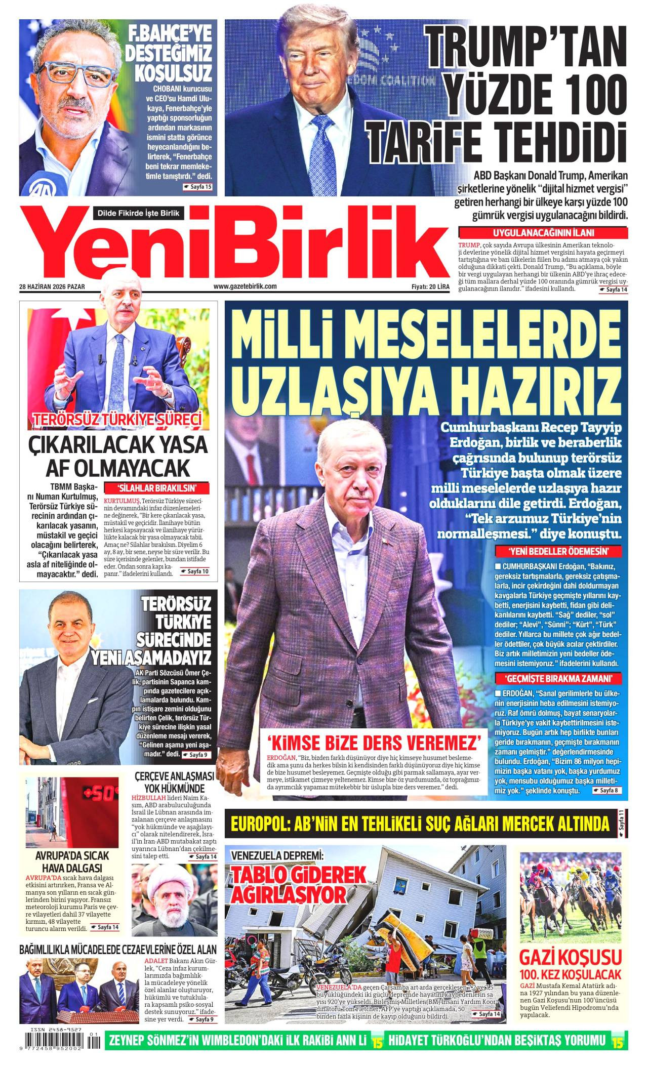 Yeni Birlik Gazetesi
