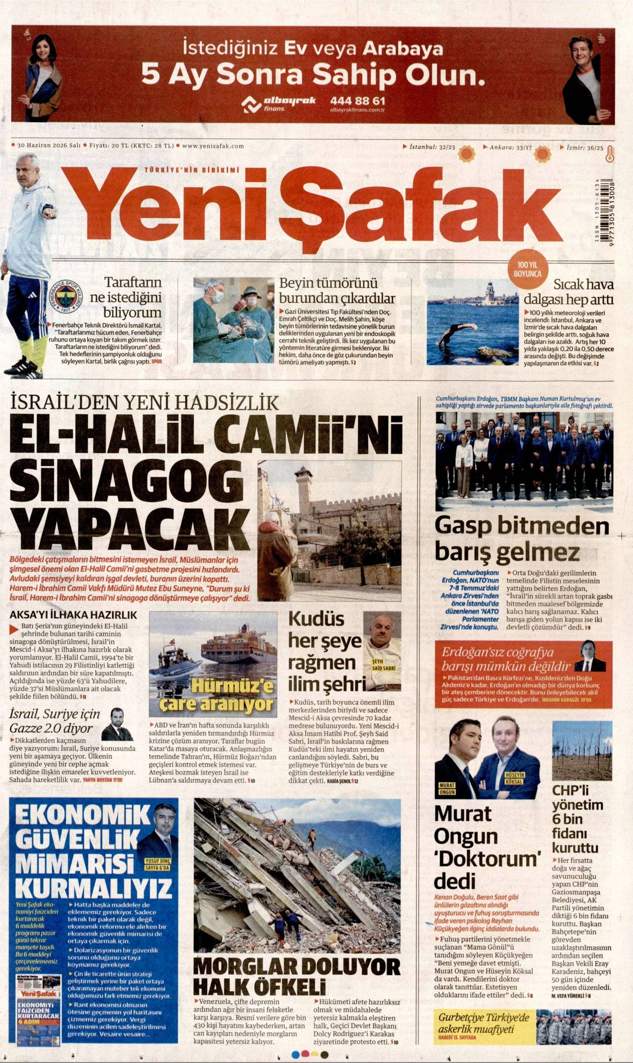 Yeni Şafak gazetesi 